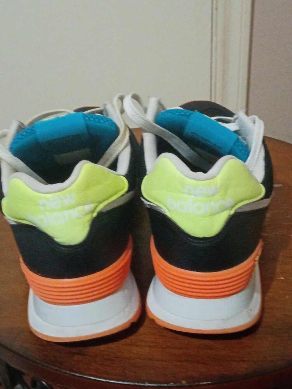 New Balance 574 women's US size 10 (blue, black, yellow, orange) - Picture 11 of 15